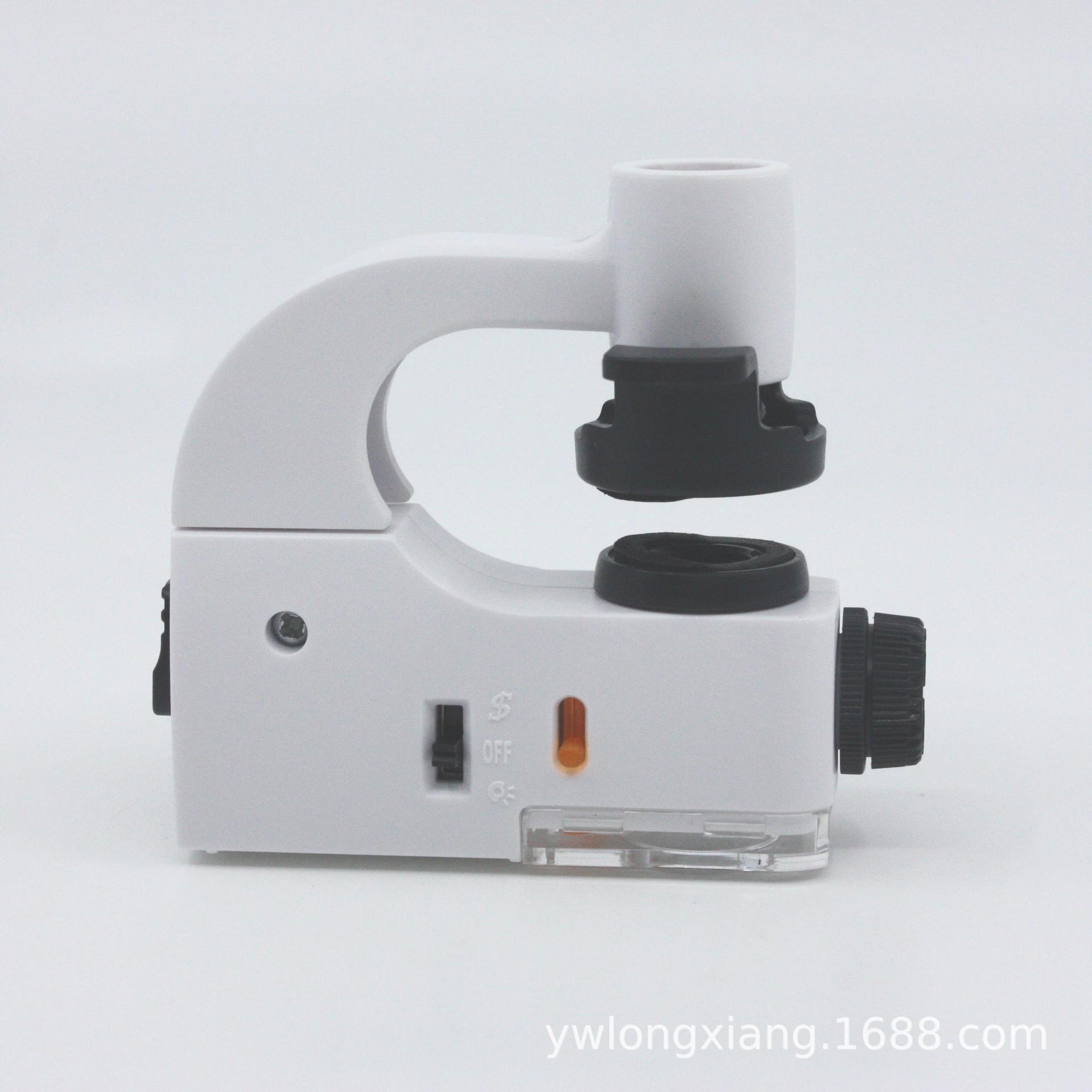 手机夹拍照显微镜带LED验钞灯鉴定翡翠玉石珠宝便携式60倍放大镜