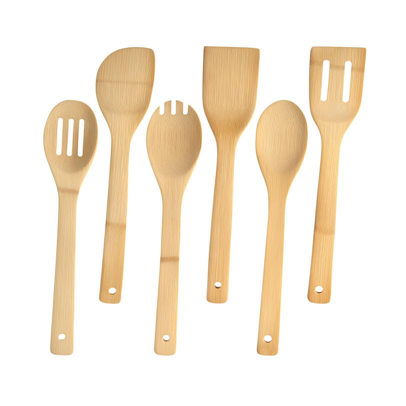 TEMU Pala de bambú Juego de cocina Suministros de cocina Juego de Amazon Pala de bambú Juego de utensilios de cocina Pala de bambú para el hogar