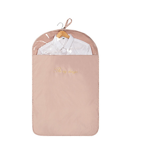 Clothing Dust Cover Home Clothing Coat Suit Cover Storage Clothing Dust Proof Cover PEVA Satin Hanger Bag