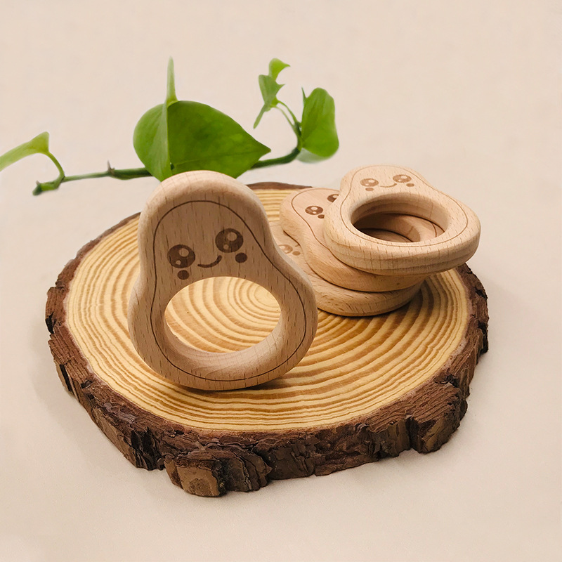 AliExpress Amazon DIY jewelry teething cartoon beech animal leaves molar stick baby teether toy
