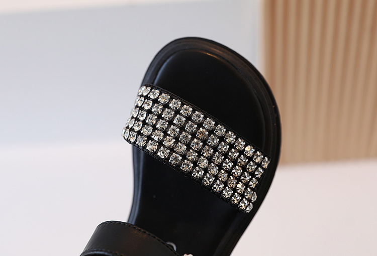 8089女孩子闪亮水钻公主沙滩鞋