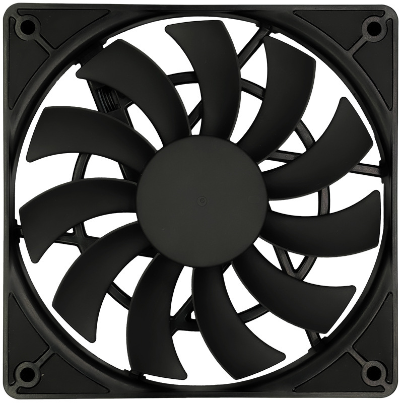 Fan Doctor Mf12015 Double Ball Bearing Ultra-Thin Reverse Blade Fan 12cm Intelligent Speed Regulation with Series Power Supply
