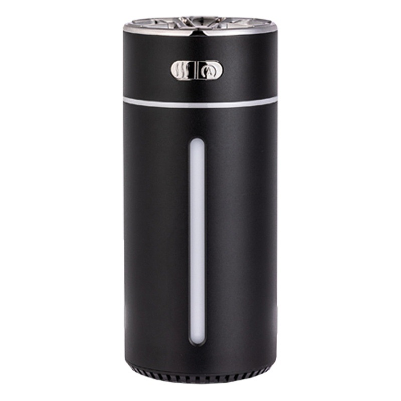 Aleación de aluminio creativo carga coche humidificador niebla volumen mudo portátil USB colorido luz de la noche con arranque y parada del coche