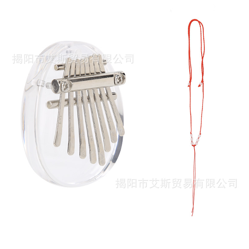 8 teclas mini Kalimba delicado dedo pulgar piano Marimba música accesorios colgante regalo