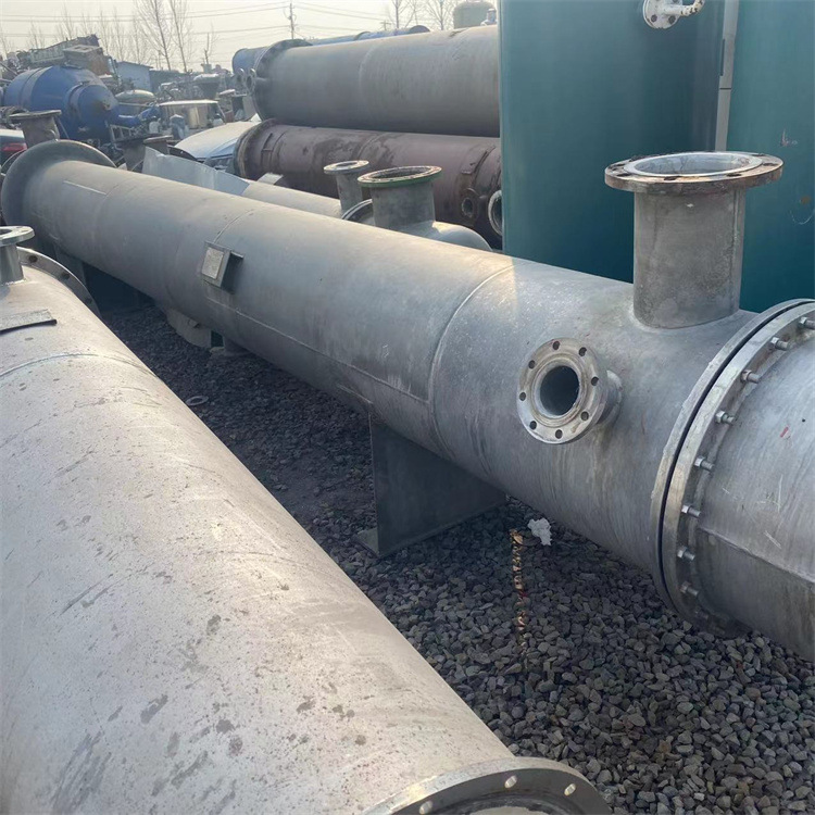 二手化工厂不锈钢列管冷凝器 钛材列管换热器 无缝钢管设计
