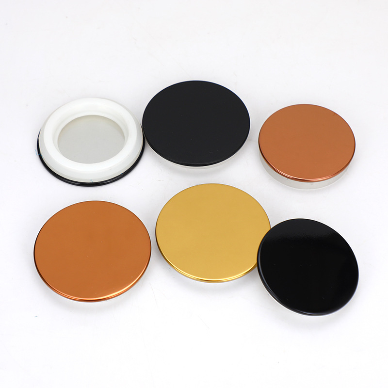 80 cubierta de lata de metal vela taza de cerámica sellado de cerámica embalaje de metal aromático tapa de aleación de colores