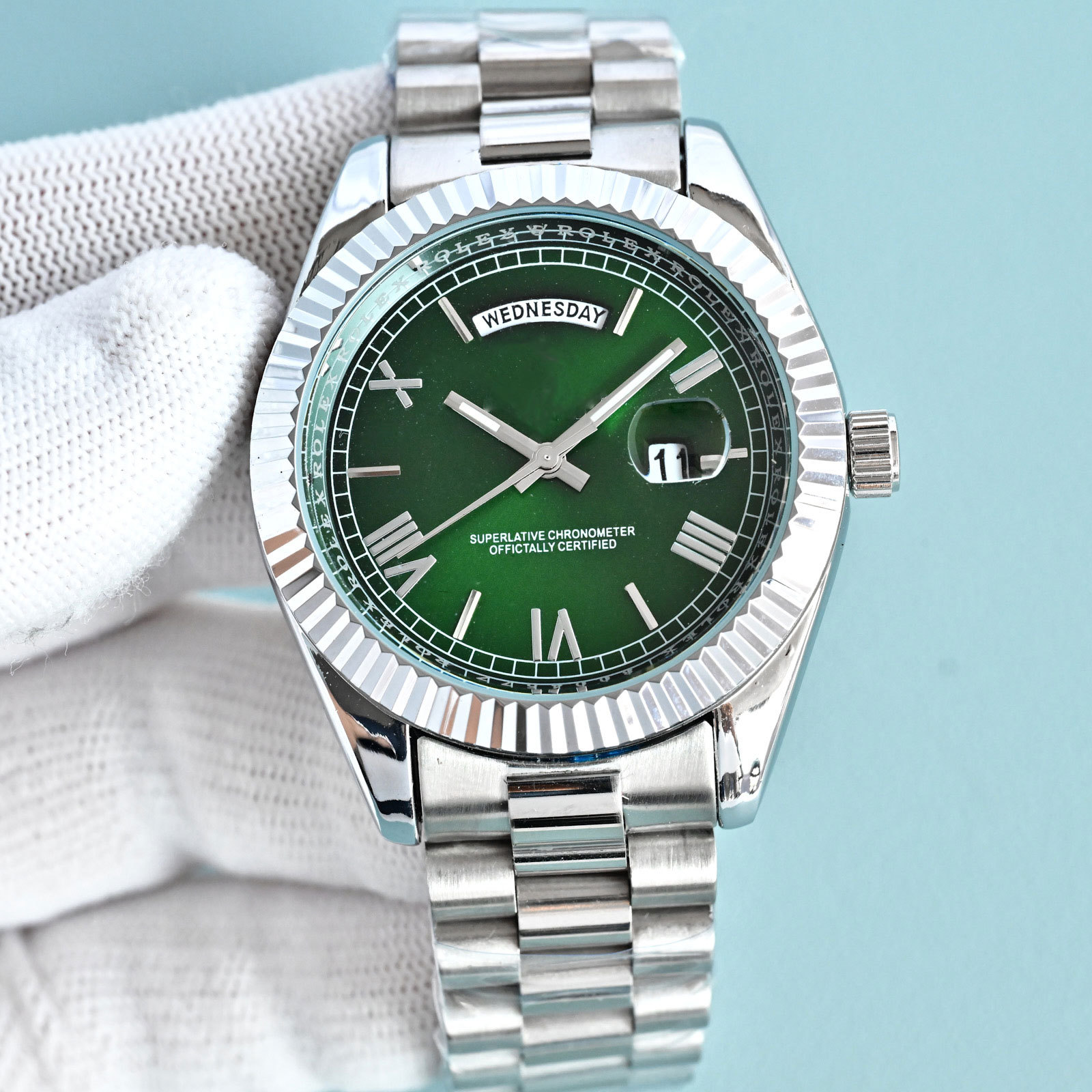 Source of Goods for Dropshipping: Laojia Log-Type Watch, Men's Quartz Watch with Day and Date Display, Men's Wristwatch with a High-End Feel, Luxury Watch