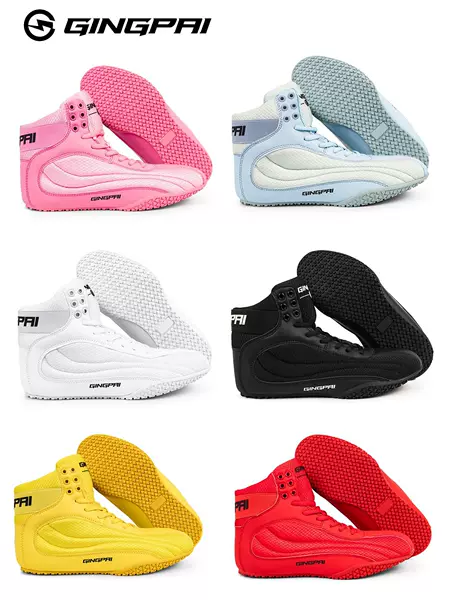 Professional Boxing Shoes for Men and Women, Adult Sanda Fighting Shoes, Kidsren's Wrestling Shoes, High-Top Indoor Fitness Training Shoes