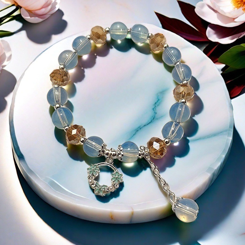 AD28 블루 화환 팔찌