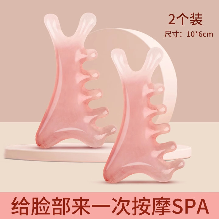 Peine de masaje Peine de meridianos de cabeza Masaje de terapia para hombres y mujeres Raspe el cuero cabelludo para dragar peine de dientes anchos Peine de meridianos portátil