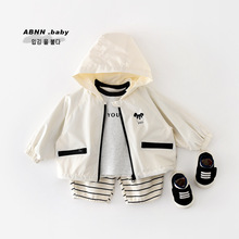 儿童外套春装新款2026婴幼儿衣服婴儿韩版连帽宝宝洋气上衣61789