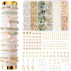 ジュエリー作成天然石ビーズ不規則な天然石 DIY ブレスレットネックレスセット
