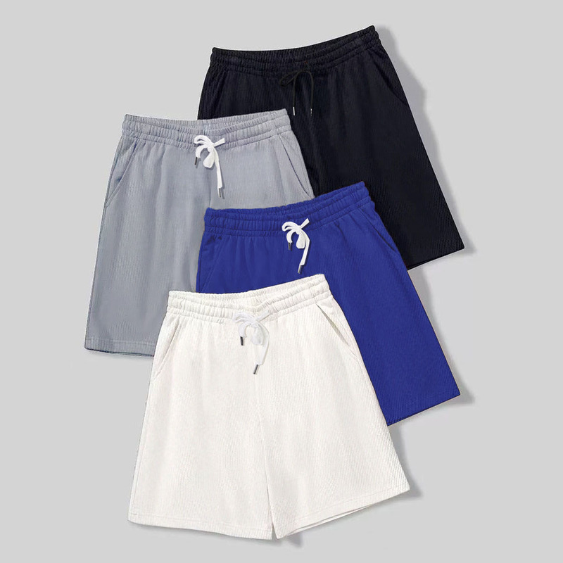 Summer Men's Shorts Ice Silk Quick-Dry Five-Point Pants Thin Sports Casual Loose Quick-Dry Pants Trendy Versatile Wholesale