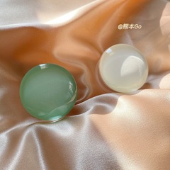 ins水波綠質感水晶支架 創意手機支架個性立體圓形小支架手機適用