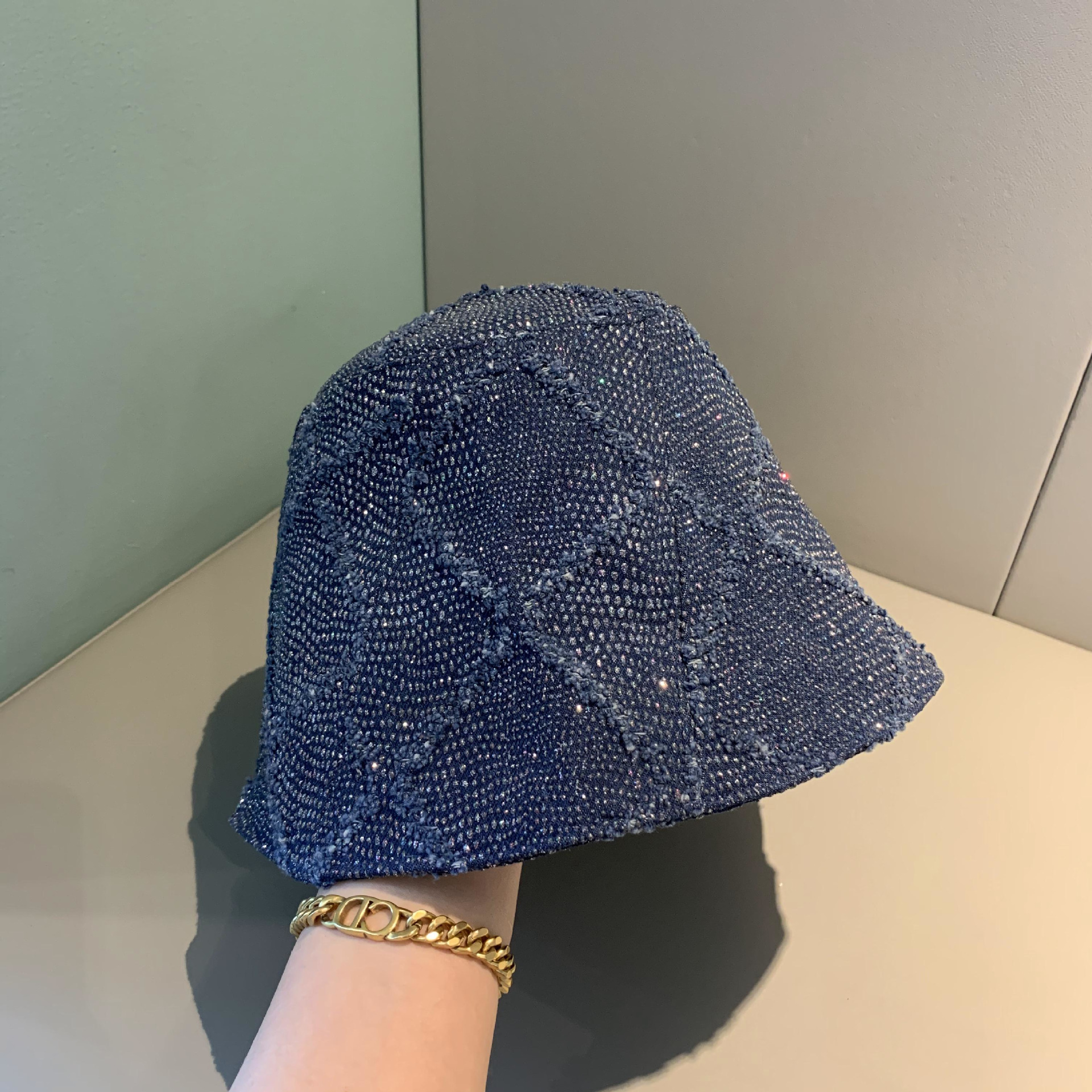 128g Weight Bucket Hat Hats Type Casual, Daily, Shopping Occasion Women's Basic Vintage Style Lingge Wide Eaves Bucket Hat