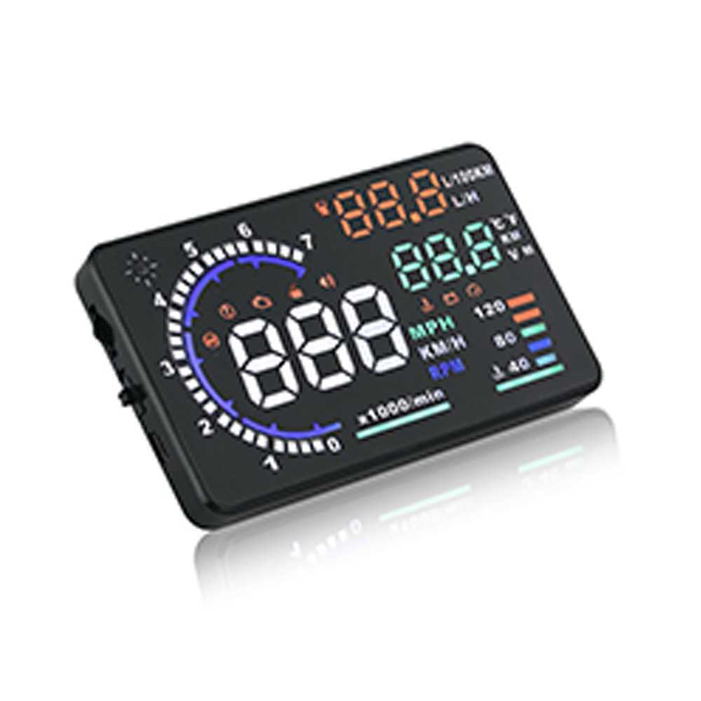 Hud Head-Up Display Obd Universal High-Definition Car Speed Projector Portable Car Display Screen A8