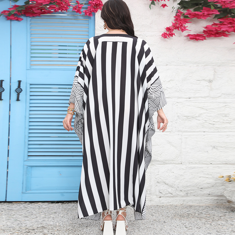 Cruz-frontera europea y americana playa más el vestido de tamaño bohemio traje bikini Smock suéter traje de baño 5d132