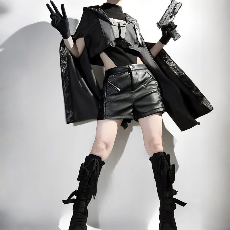 熊逗醤オリジナル黒羊研究社ロリータ女Lolitaジャケットパンツ日常セット7278|undefined