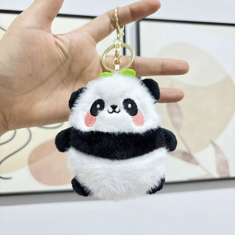 かわいいパンダ人形キーホルダーペンダントバッグペンダント小さなギフトぬいぐるみ人形|undefined