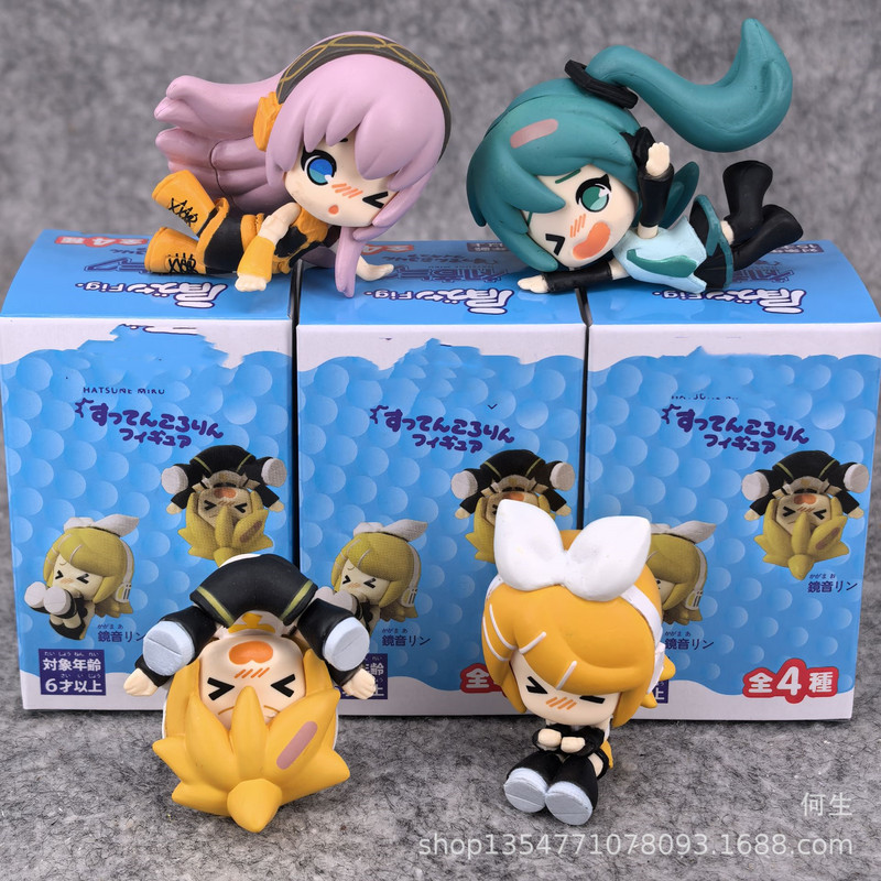 Blind Box, Falling Hatsune, Falling and Slipping Funny Ornaments, Claw Machine Box Eggs, 4 Types of Dolls, Figures Blind Box, Falling Hatsune, Falling and Slipping Funny Ornaments, Claw Machine Box Eggs, 4 Types of Dolls, Figures