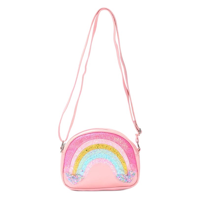 Macaron Children's Coin Purse Cute Princess Crossbody Bag Trendy Toddler Stylish Korean Fashion Versatile Rainbow