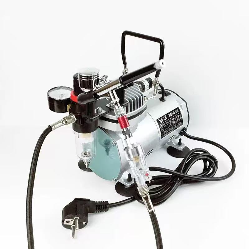 Hot-Selling Cross-Border Mini Airbrush Pump Tattoo Cake Coloring Spray Painting Airbrush Set As18-2