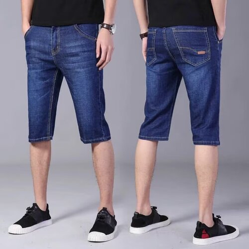 Cross-border best-selling black slim straight-leg men's riding pants five-pocket summer cheap loose work pants wholesale