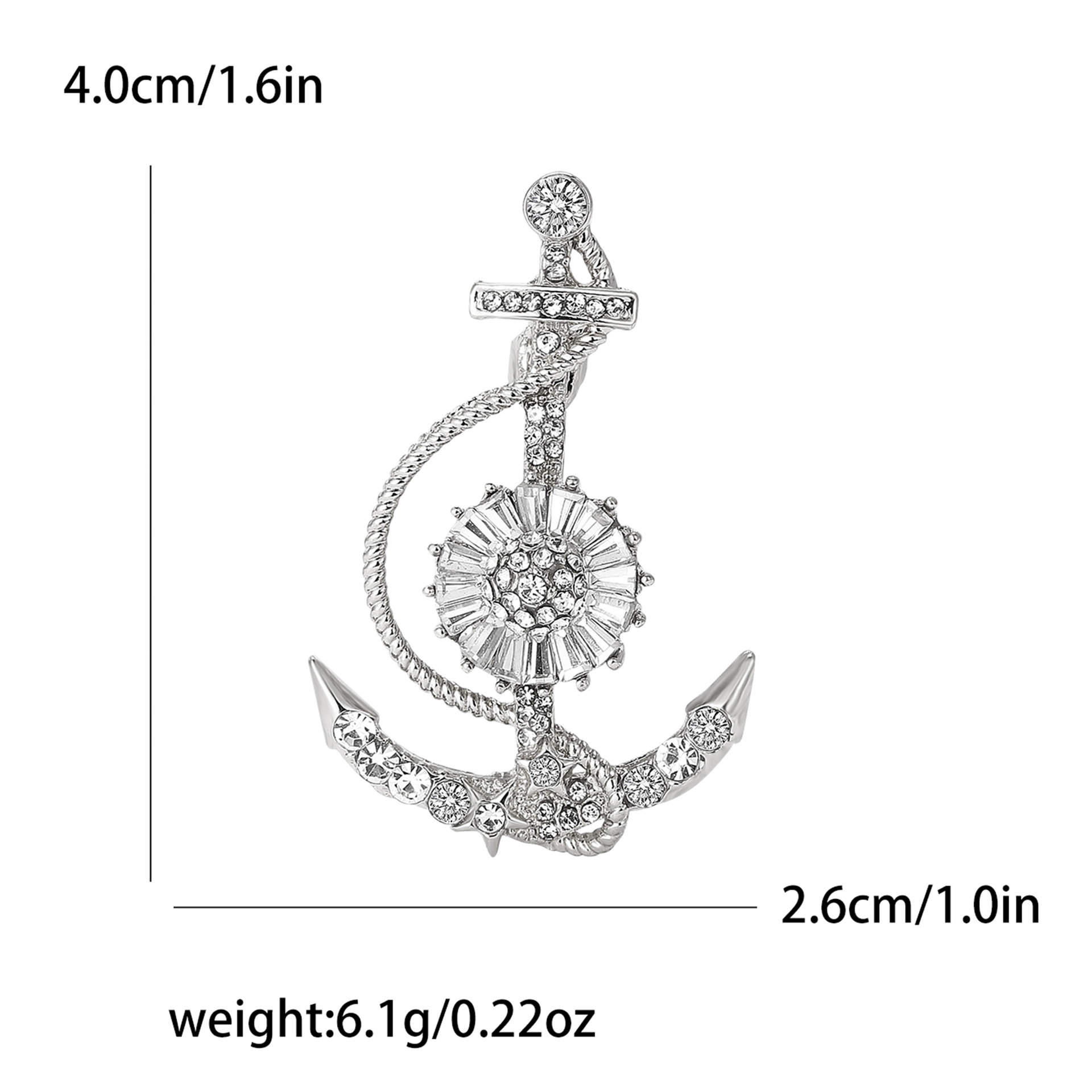 Holiday, Daily Occasion Alloy Material Classic Style Pin Anchor Alloy Women's Brooches