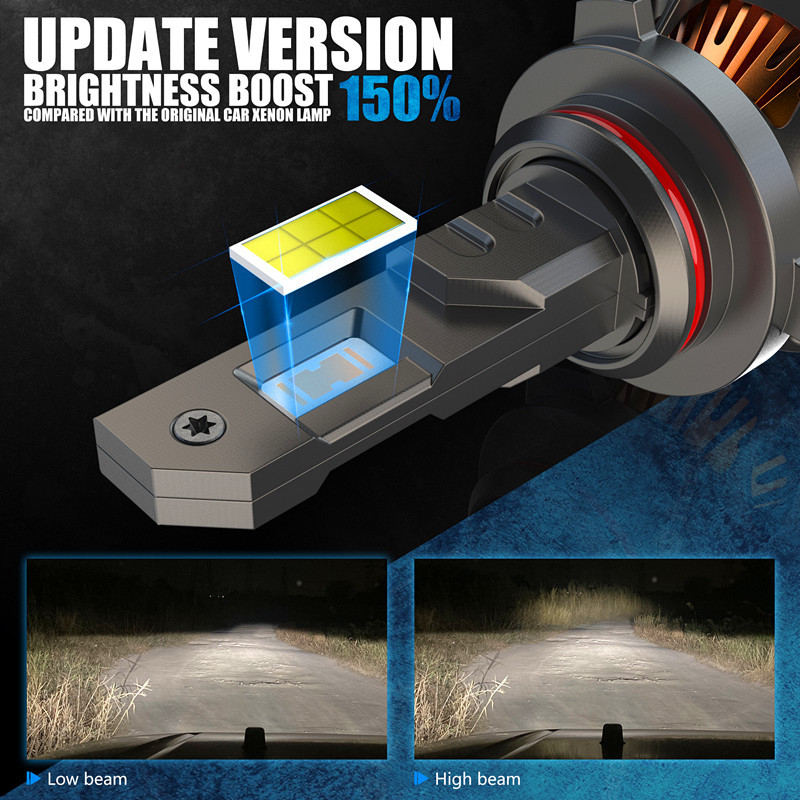 Venta caliente V25 decodificación súper LED delantero del automóvil H1, H7, H11, 9006, 9012.