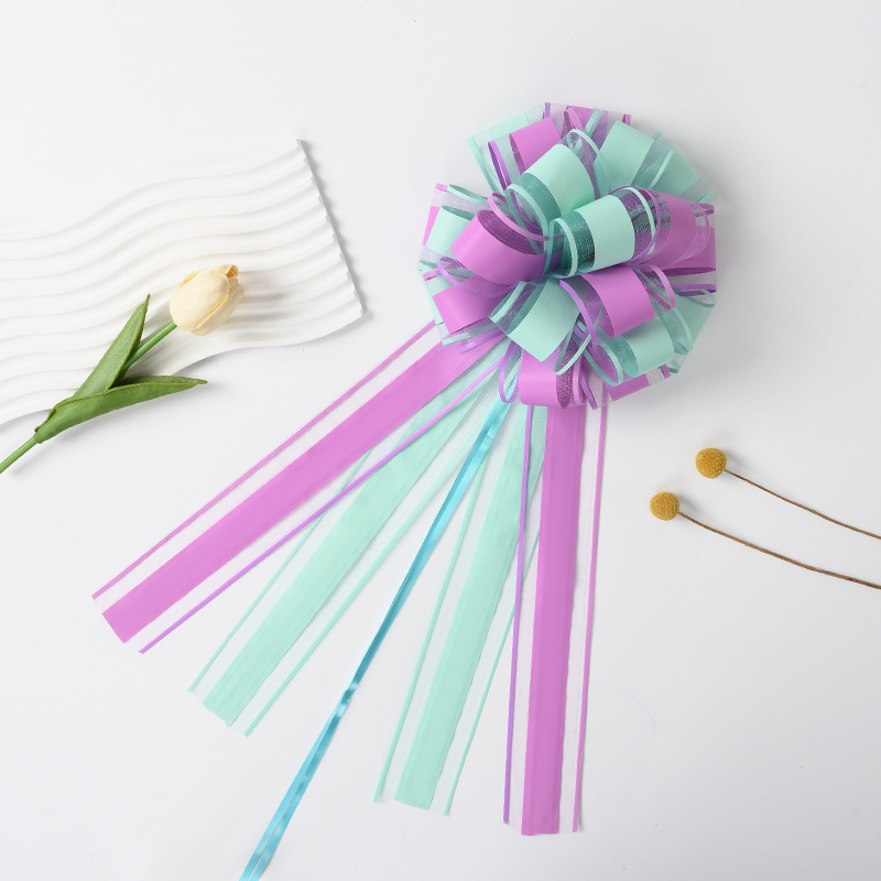 Nuevo transfronterizo de dos colores de dos capas suele 8 pulgadas de nieve bola de flores de regalo de fiesta decoración de vacaciones lotes de flores