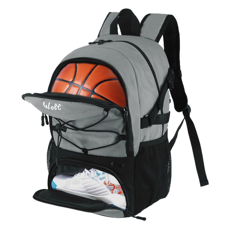 Bolsa de baloncesto transfronteriza Wolt, mochila de fútbol, mochila deportiva para hombres, mujeres y niños, bolsa de entrenamiento que puede contener una pelota de baloncesto de tamaño 7.