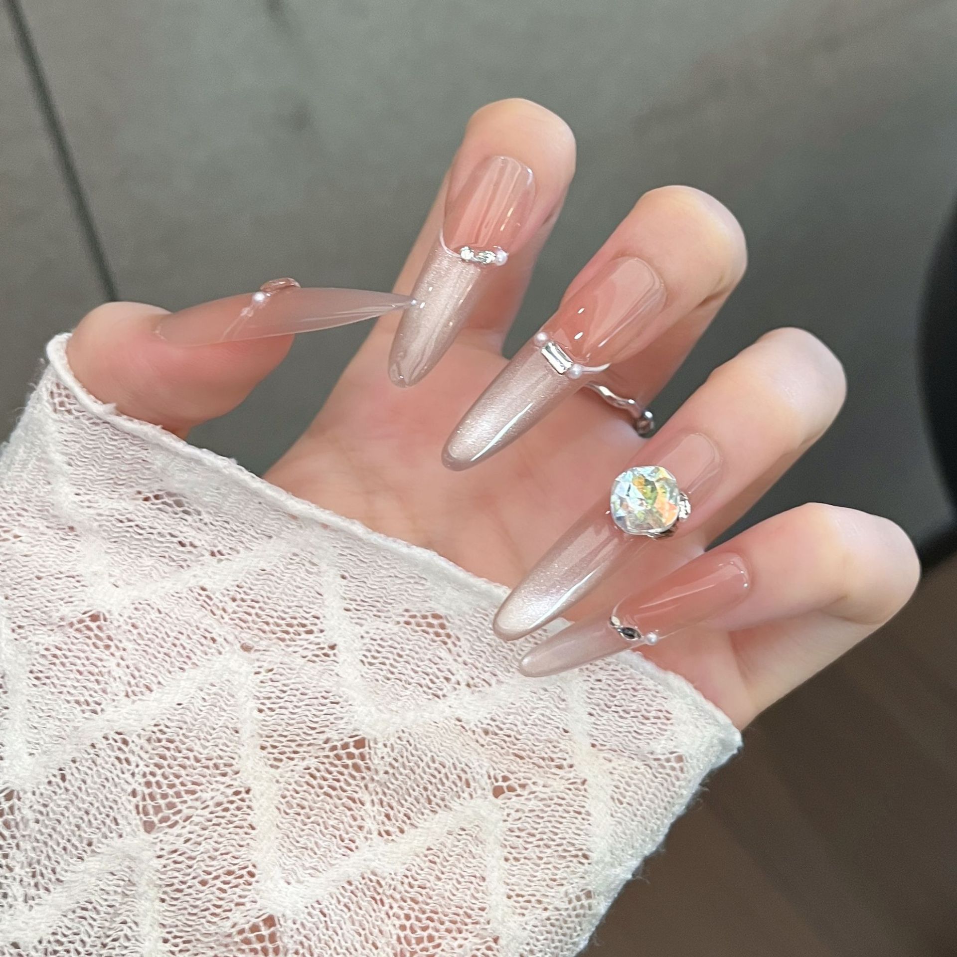 Nuevo parche de uñas de desgaste hecho a mano para perros largos 4.0 parche de uñas de uñas postizas desmontables parche de uñas