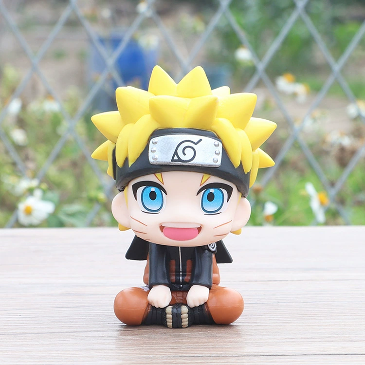 6 карт version of Naruto Hand -Office Siter Naruto Sasuke Kakashi I love Luo Ilk dolls toys