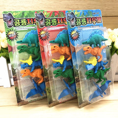 Creative dinosaur-shaped eraser for kindergarten children, student learning supplies, realistic pencil eraser, small gift, prize