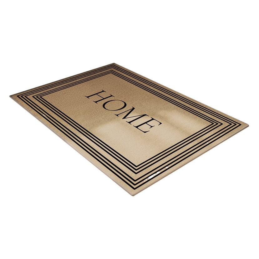 Luz de lujo americano de alto grado alfombra de la puerta de entrada interesante absorbente antideslizante resistente a las manchas hogar creativo Loop alfombra de piso de terciopelo