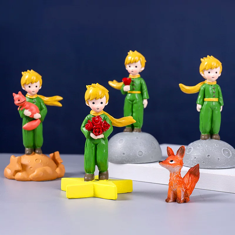Принц милые handmade украшения лиса торт ко Дня Святого Валентина милый частицный настольный автомобиль смола маленькие украшения ремесла