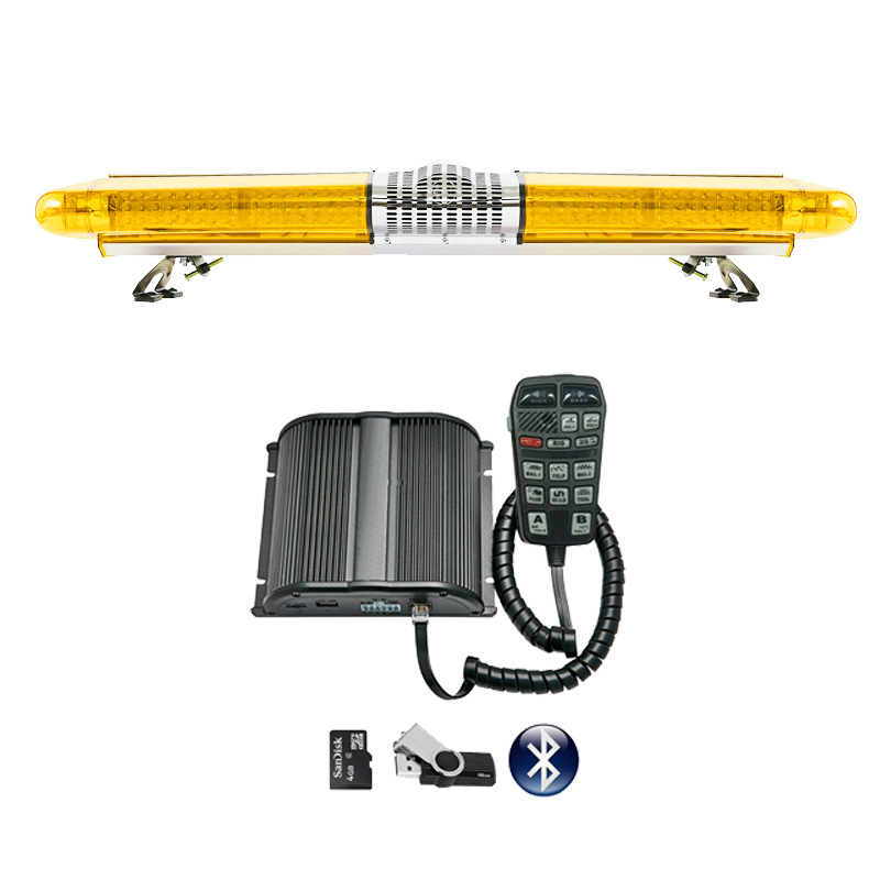 Long Row Warning Light Strobe Light Roof Light 1.4m B+ Horn+Bluetooth MP3 Siren JH285R9