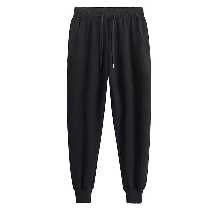 Spring and Autumn Men's Thin Sports Pants, Unisex Casual Jogger Slim Solid Color Pants Spring and Autumn Men's Thin Sports Pants, Unisex Casual Jogger Slim Solid Color Pants
