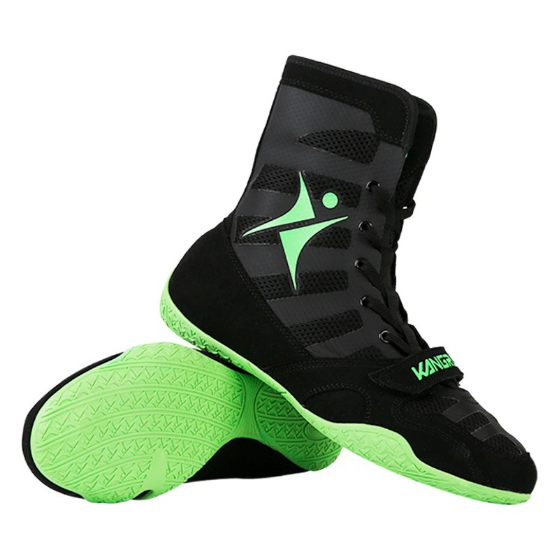 Боксерская обувь Kang Rui Мужская и женская обувь для борьбы Обувь для боя Обувь для санды Тренировочная обувь Боевая обувь Профессиональная обувь для соревнований