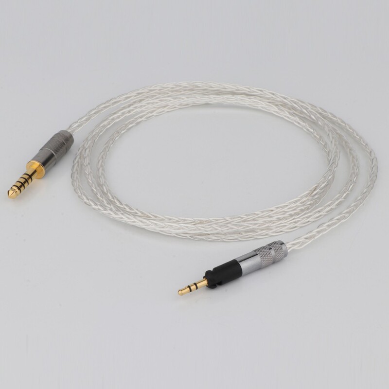Preffair 8 core silver plated OFC earphone cable for Sennheiser HD598 HD559 hd569
