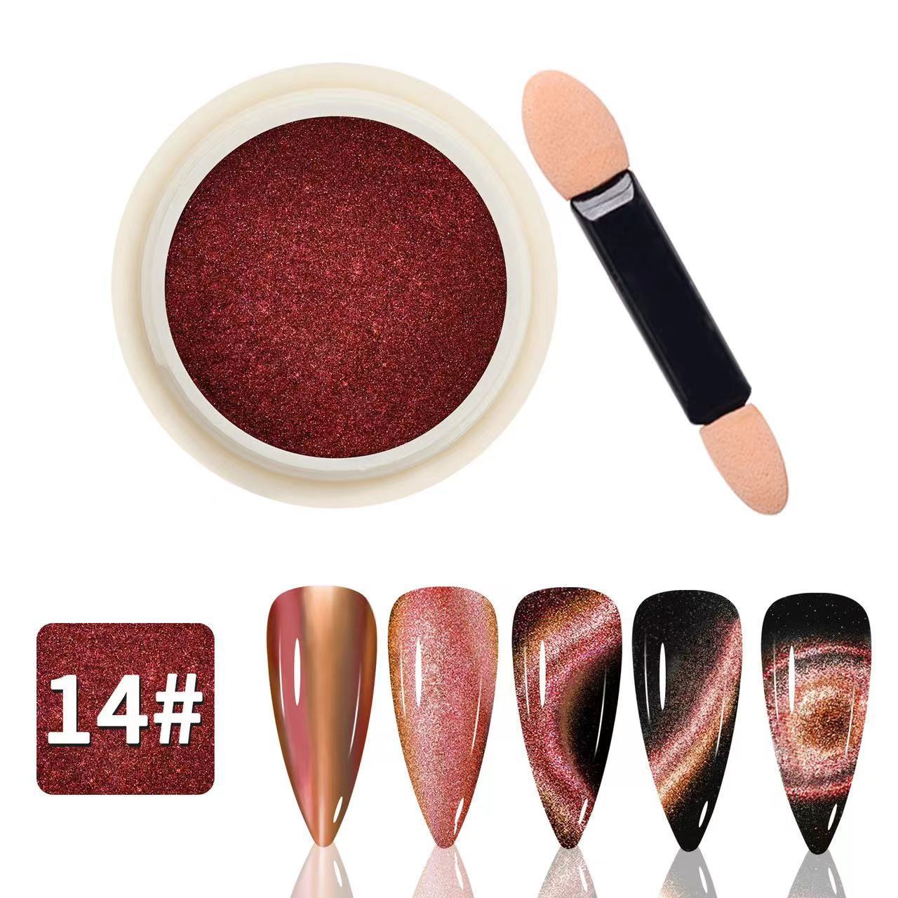 Polvo de ojo de gato 5D de alta calidad, polvo de ojo de gato de cristal, polvo de ojo de gato francés, polvo de absorción magnética súper fuerte.