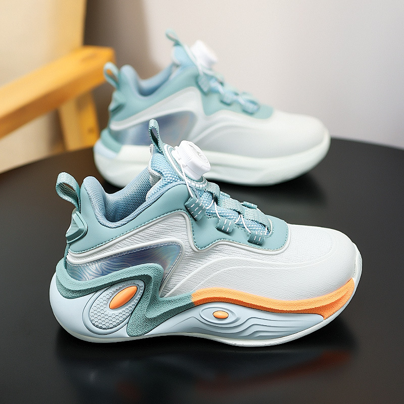 Zapatos de baloncesto para niños otoño y invierno nuevos zapatos de entrenamiento antideslizante y amortiguador para niños de edad media y primaria