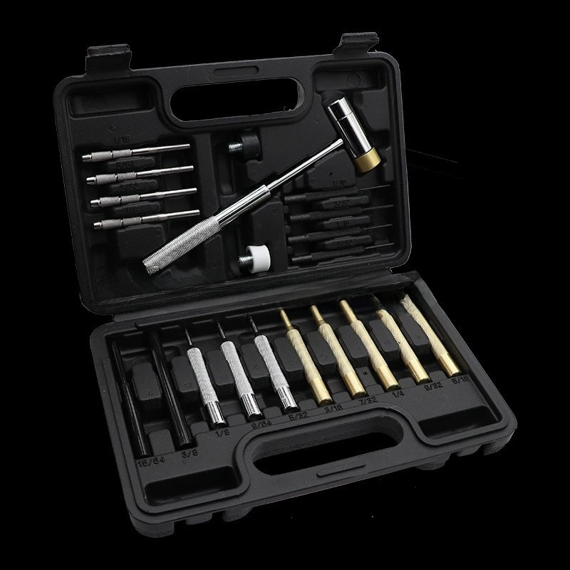 21件套销冲套装机械冲头安装冲头圆冲打孔冲凿冲孔器