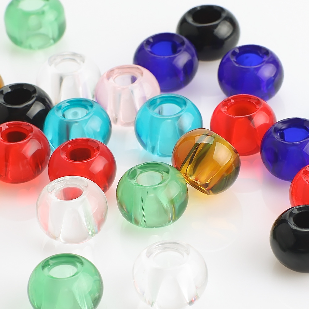 20 PCS/Package 10 * 14mm Hole 6~9.9mm Glass Round Beads display picture 6