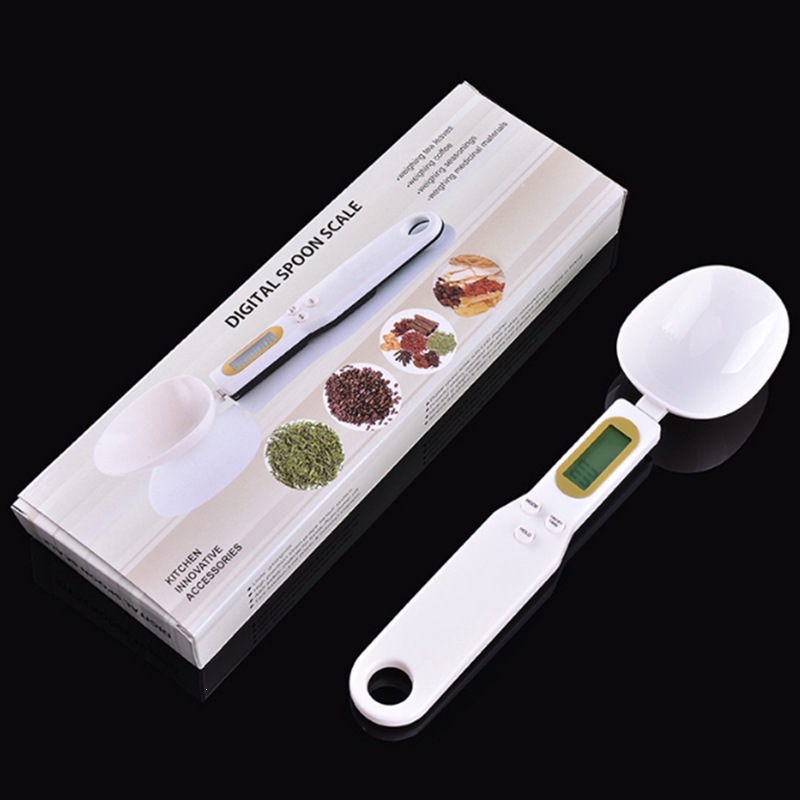 Escala electrónica de alta precisión cuchara doméstica cuchara pesada cocina portátil condimento gramo escala bebés suplemento 0.1g
