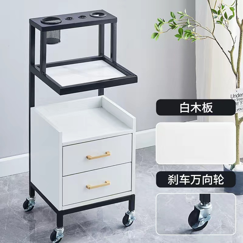 Barbería gabinete salón de peluquería tablero de herramientas barbería tablero de herramientas tablero de corte de pelo gabinete multifuncional estante carro pequeño