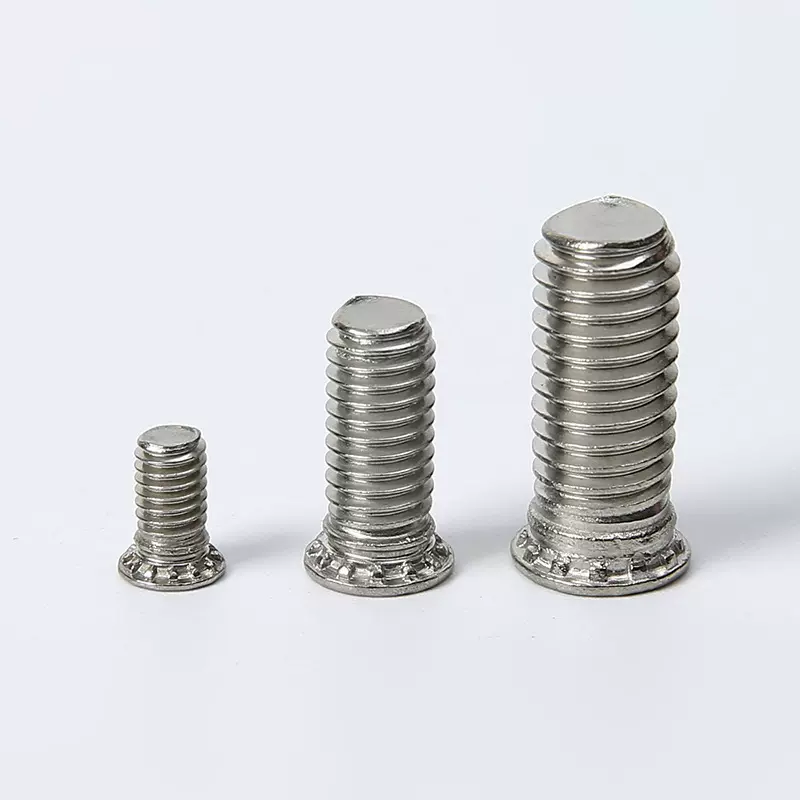 压铆螺丝M3-M8304不锈钢压铆件平头压板螺柱圆头钣金卯螺杆FHS