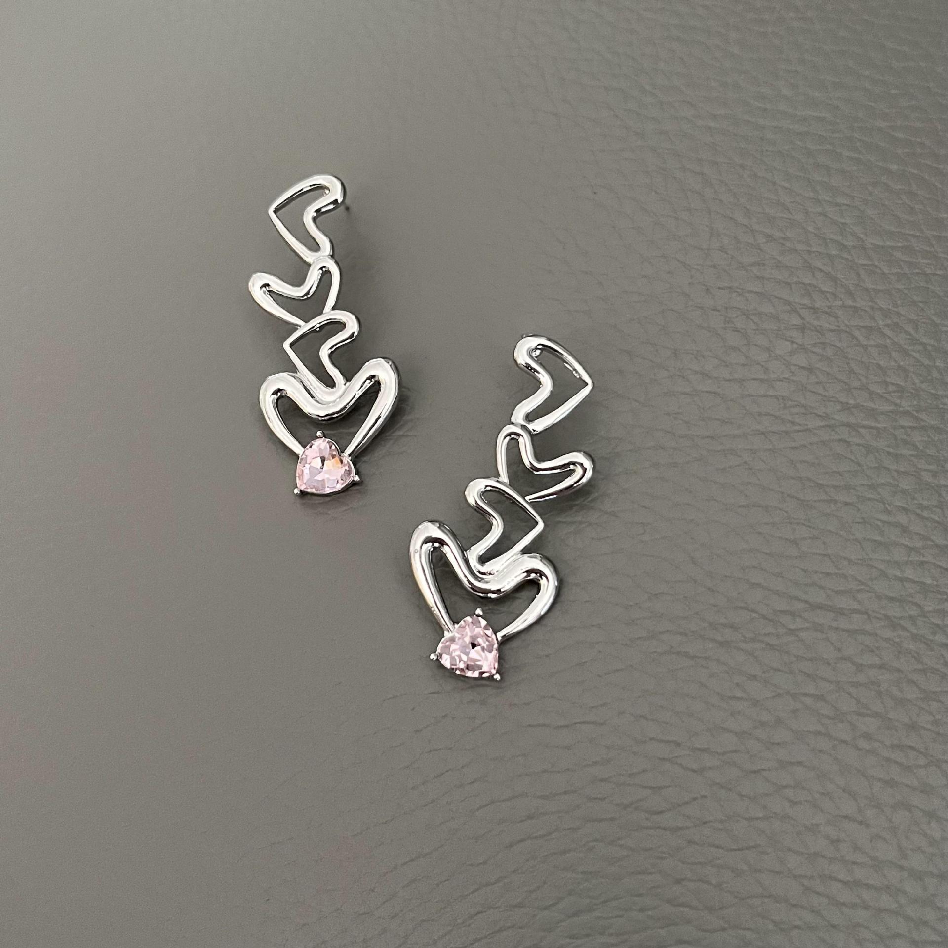 Fashion Heart Shape Alloy Inlay Rhinestones Womenu0027S Pendant Necklace