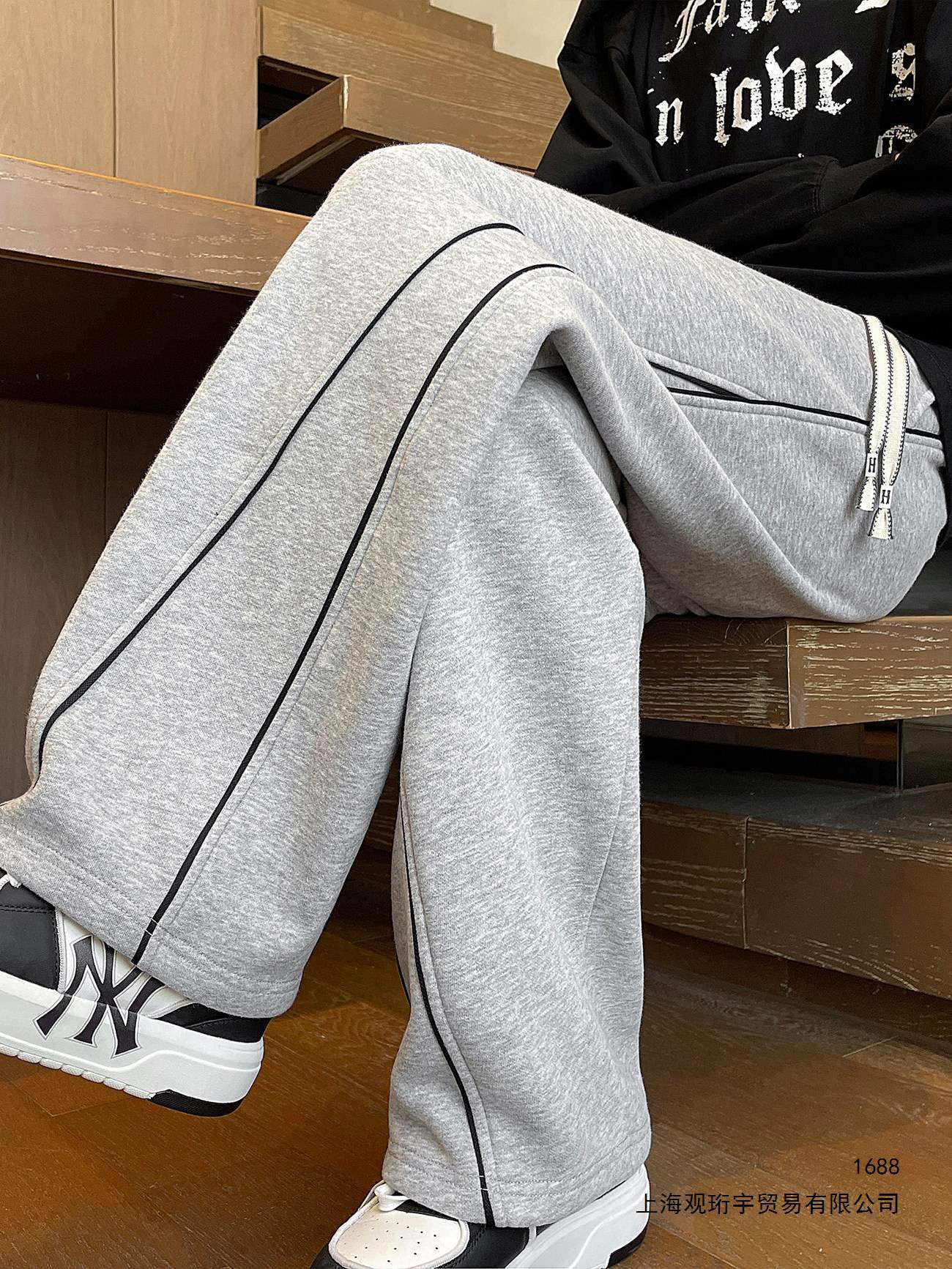 Spring and Autumn Casual Long Pants for Boys, Middle and High School Students, Straight Leg Pants, Stylish Men's Sports Sweatpants