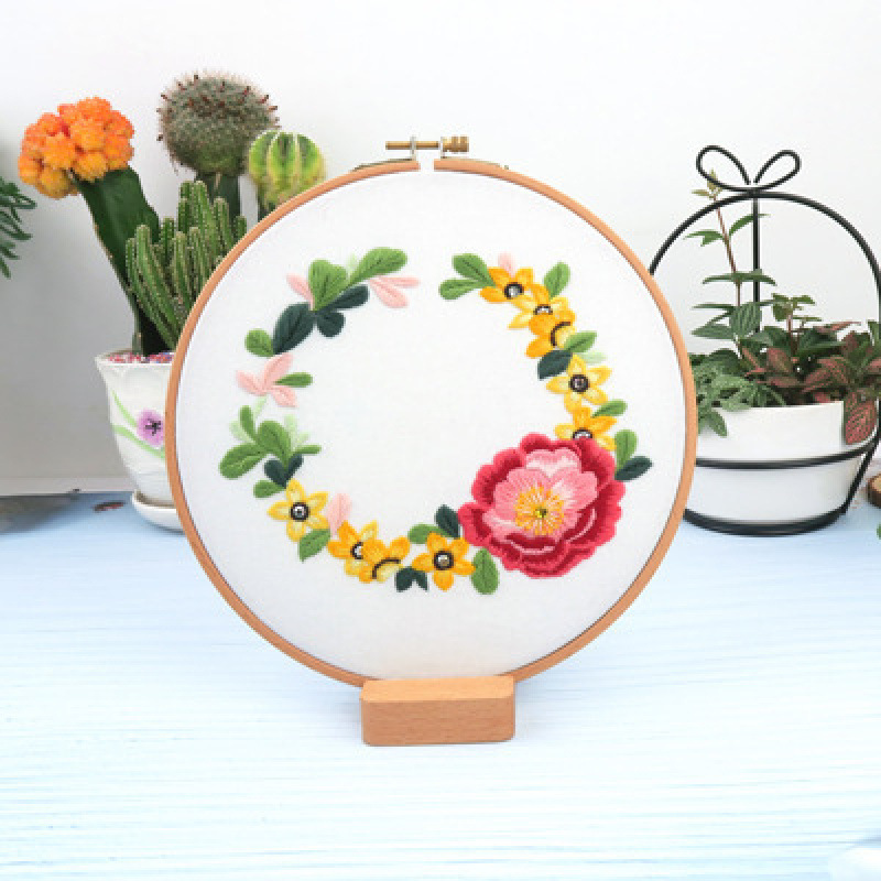 Kit de Bordado con Cinta de Algodón y Lino Tridimensional para Estudio